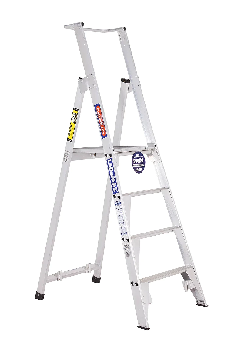 Ladamax Aluminium Platform Step Ladder 150kg Rated