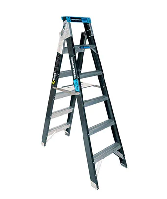 Trade Series Step Extension Ladders Fibreglass 150kg