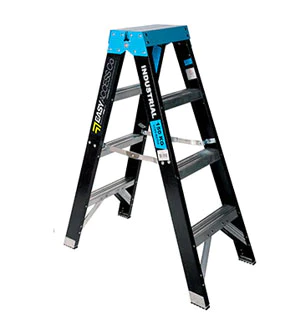 Trade Series Fibreglass Double Sided Step Ladders Industrial 150kg