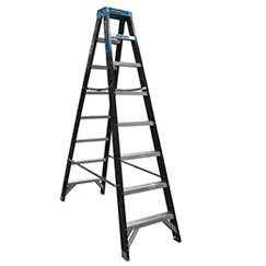 Trade Series Fibreglass Double Sided Step Ladders Industrial 150kg